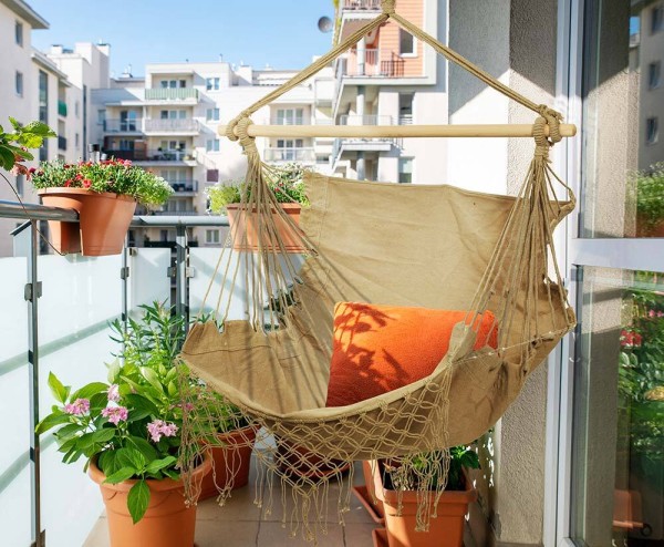 Hängesessel Bequem Fransen Hängestuhl Boho Style Outdoor Camping