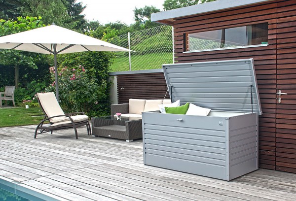 Biohort Freizeitbox 160 High Aufbewahrungsbox 160x79x83cm Silber-Metallic