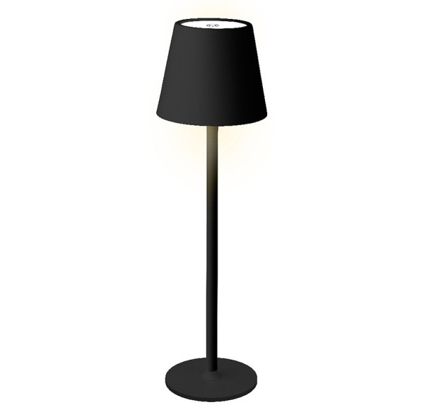 LED Tischlampe Kabellos Dimmbar Touch Schwarz USB Outdoor Leuchte Warmweiß Kaltweiß