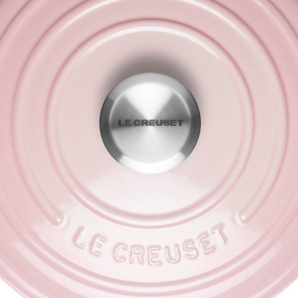 Le Creuset Bräter Signature Rund Gusseisen Shell Pink 24cm