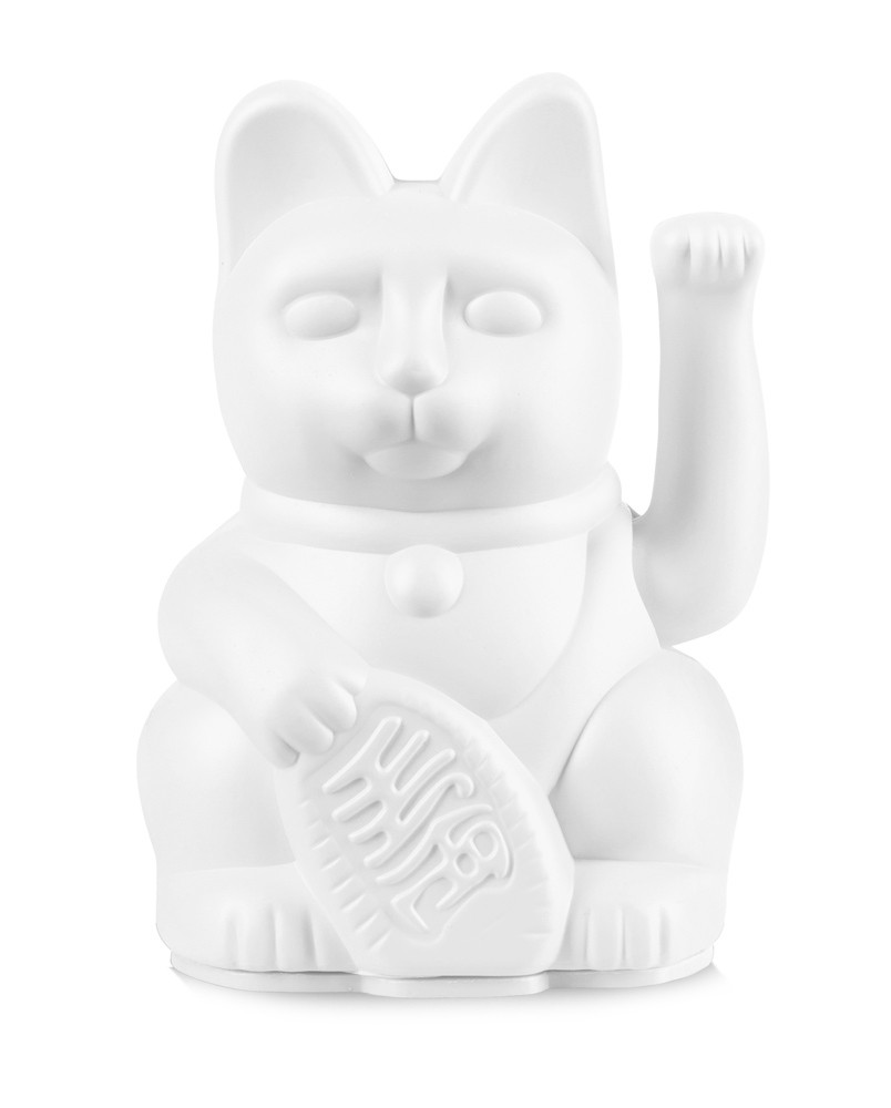 DONKEY Winkekatze Weiß Maneki Neko Lucky Cat Glücksbringer 9,8cm