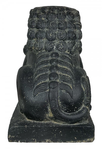 Chinesische Tempellöwen 2 Stück Wächterlöwen Statue Fu Hunde Steinlöwe Steinguss 40cm