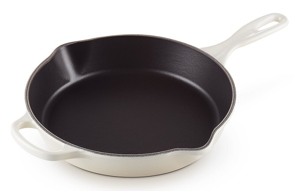 Le Creuset Brat- und Servierpfanne Hoch Gusseisen Meringue 26cm