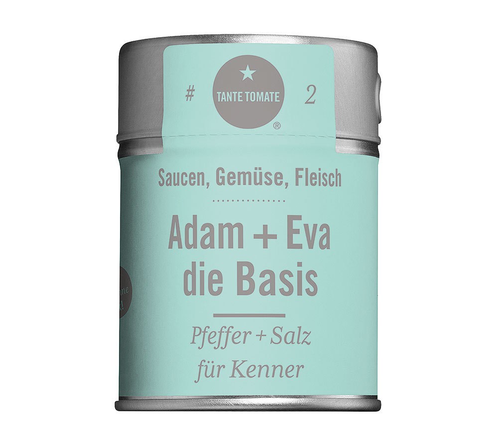 Tante Tomate – Adam + Eva – die Basis – Pfeffer + Salz Mischung 125g