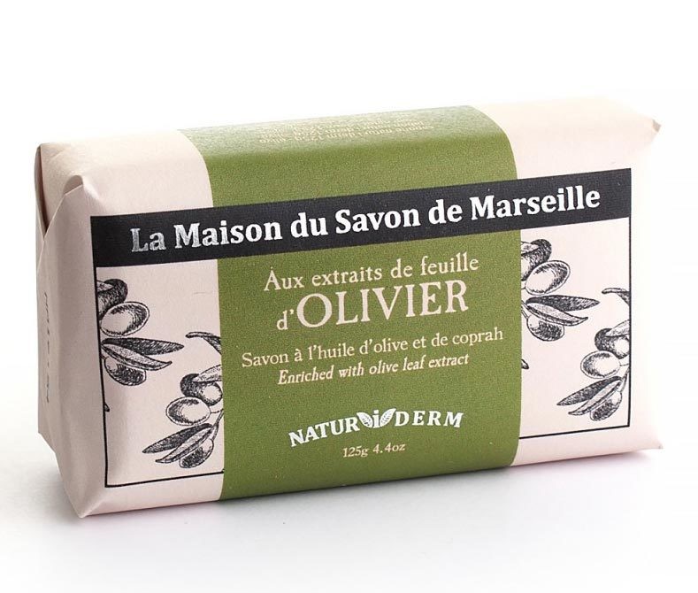 Natürliche Seife Naturiderm Olivier (Olive) - Ohne EDTA - 125g