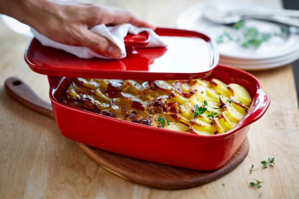 Emile Henry Deckel HR® ceramic für Gratinform Rot 25cm