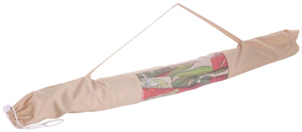 Sonnenschirm Dschungel 200 cm Tropen Blumen Strandschirm Knickbar UPF 50+ Oliv