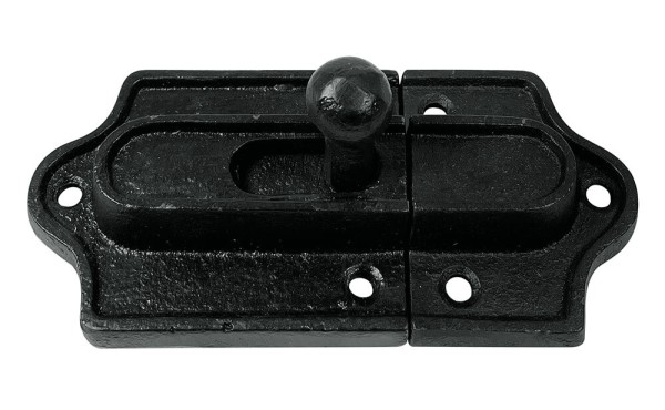Schiebeschloß Türriegel Schieberiegel Vintage Gusseisen Schwarz Antik-Stil