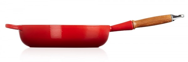 Le Creuset Sautepfanne Signature Gusseisen Holzgriff Kirschrot 28cm