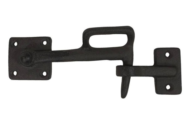 Sturmhaken Türhaken Gusseisen Antik-Stil Türschloß Schwarz 20cm