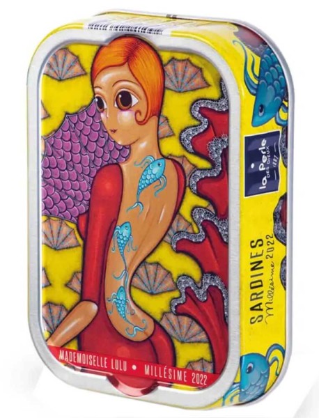 La Perle des Dieux Jahrgangssardinen Lulu 2022 in Olivenöl - Dose 115 g