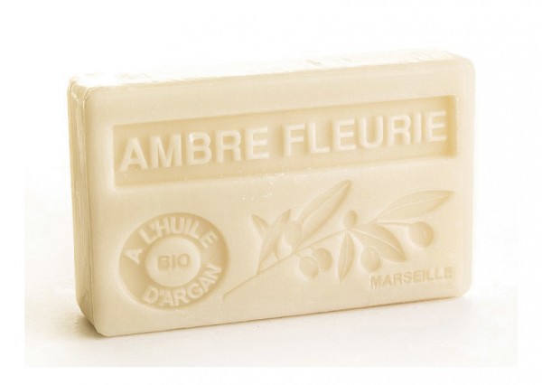 Bio-Arganöl Seife Ambre Fleurie (Blumenduft Amber) – 100g