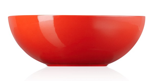 Le Creuset Salatschüssel Steinzeug Kirschrot 24cm