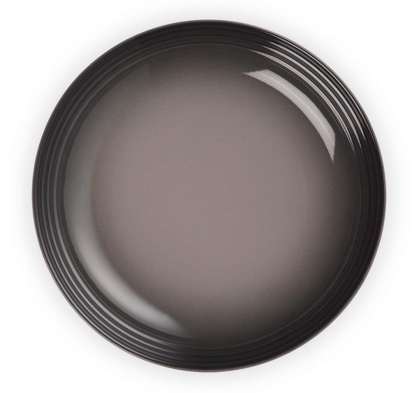 Le Creuset Suppenteller Steinzeug Flint Grau 22cm
