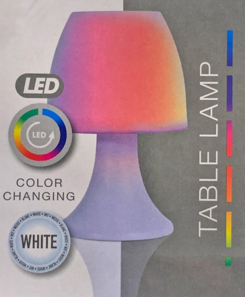 LED Tischleuchte mit Farbwechsel oder Weiß Batterie Tischlampe Dekoleuchte 19cm