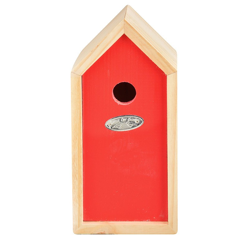 Vogelhaus für Blaumeisen Nistkasten Holz Rot