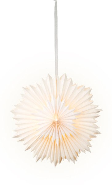 LED Weihnachtsstern 3D Leuchtstern Indoor Beleuchtet Warmweiß Papier mit Timer