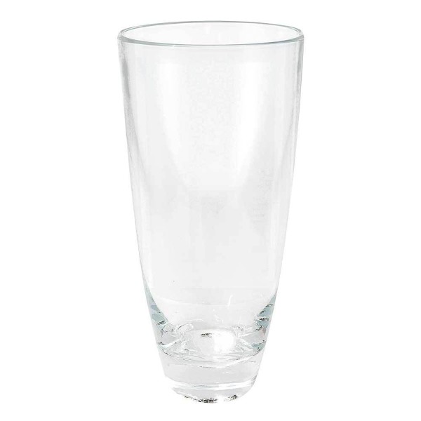 Leonardo Vase Glas Rund Klar 25 cm Eisboden Blumenvase