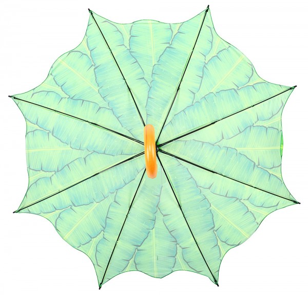 Regenschirm Bananenblätter Palme Stockschirm Karibik Palmblätter Grün Ø 105cm