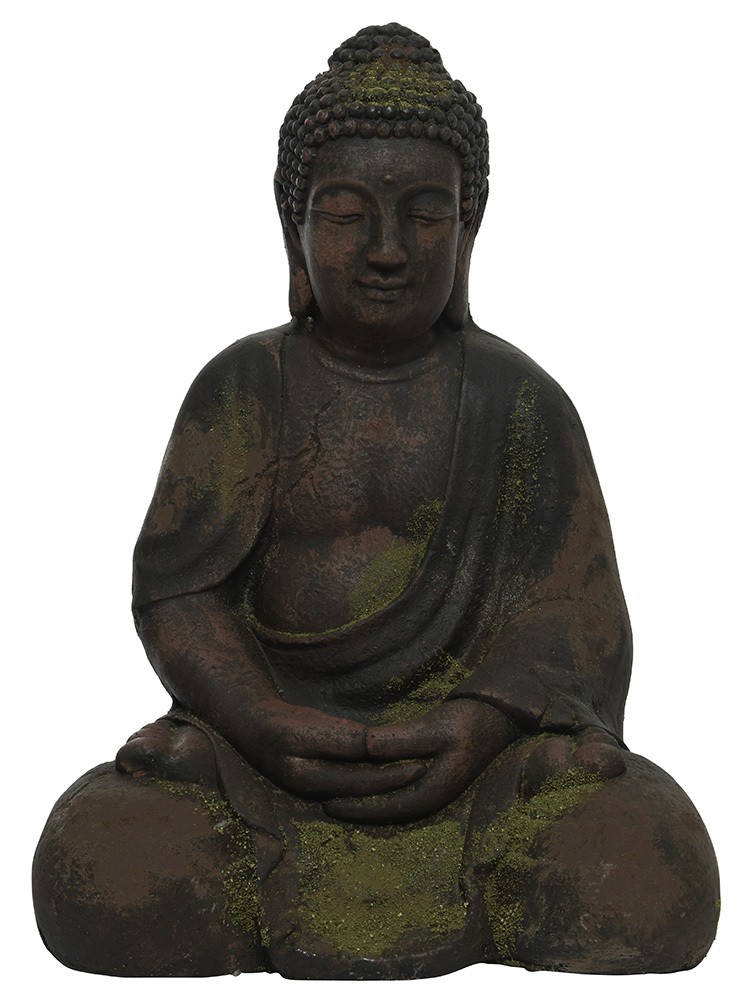 Buddha Figur Groß Garten Skulptur Antik-Stil Outdoor 41cm
