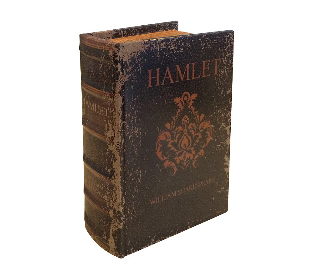 Hohles Buch Geheimfach SHAKESPEARES HAMLET Buchsafe Antik-Stil 15cm