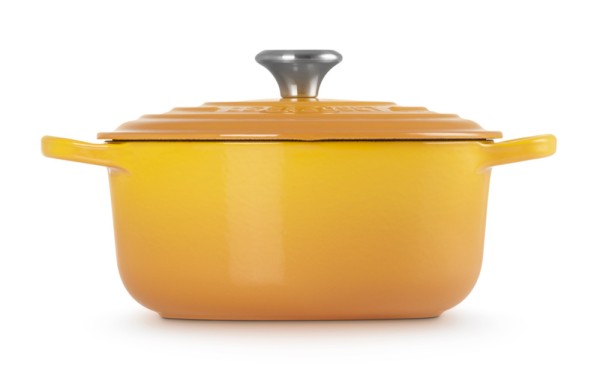 Le Creuset Bräter Signature Rund Gusseisen Nectar Gelb