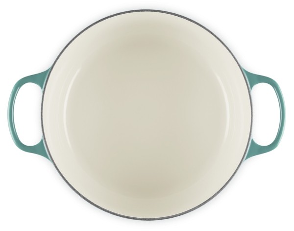 Le Creuset Bräter Signature Rund Gusseisen Bleu Riviera Blau