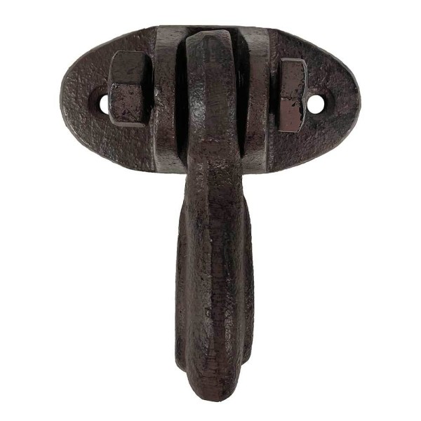 Deckenhaken schwingend Rustikal Wandhaken Gusseisen braun Antik-Stil Vintage