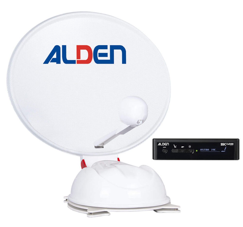 Alden AS4 60 SKEW / GPS HD Ultrawhite mit S.S.C. Steuermodul TWIN LNB