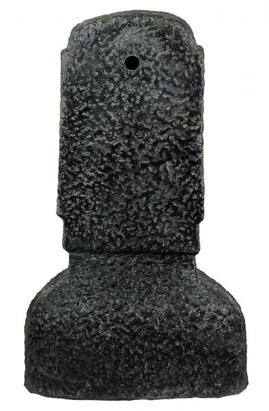 Moai Kopf Osterinsel Figur Skulptur Steinguss Statue Kunststein Schwarz 64cm