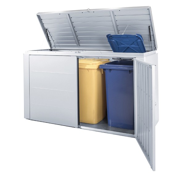 Biohort Highboard 200 Aufbewahrungsbox 200x84x127cm Dunkelgrau-Metallic