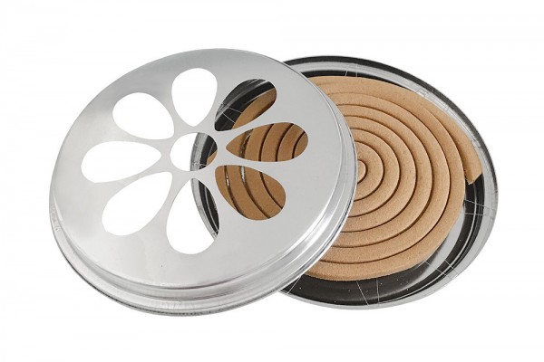 10 Citronella Rauchspiralen mit Halter Zitronengras Citronella-Duft