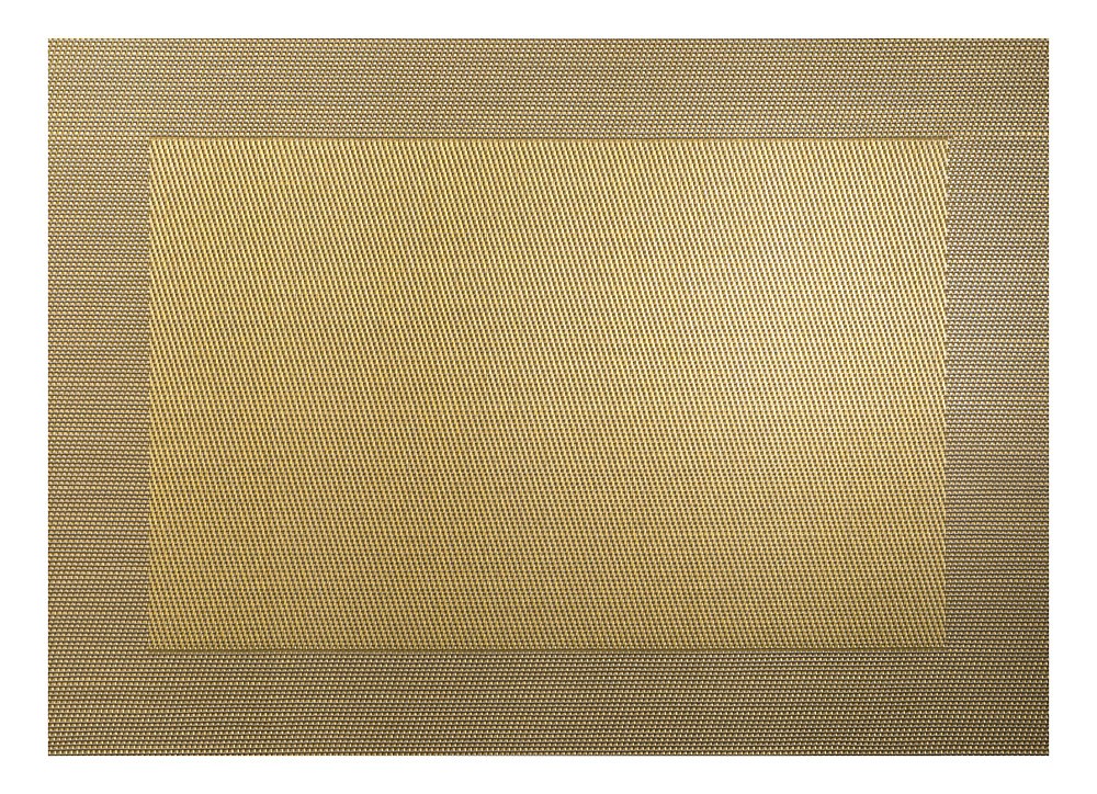 ASA Selection Tischset Gold Metallic Gewebte Optik mit Rand Platzset PVC