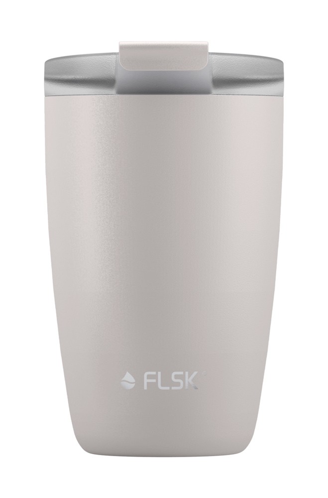 FLSK CUP Coffee to go-Becher Chalk Hellgrau 350 ml Isolierbecher