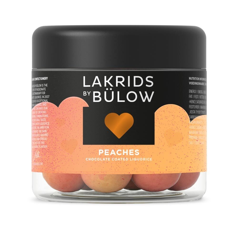 Lakrids by Bülow – Peaches – Love – Schokoladen-Lakritz 125 g
