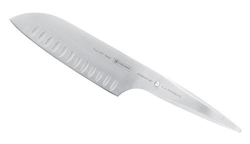 Chroma type 301 P-21 Santoku Messer mit Kullenschliff 18 cm