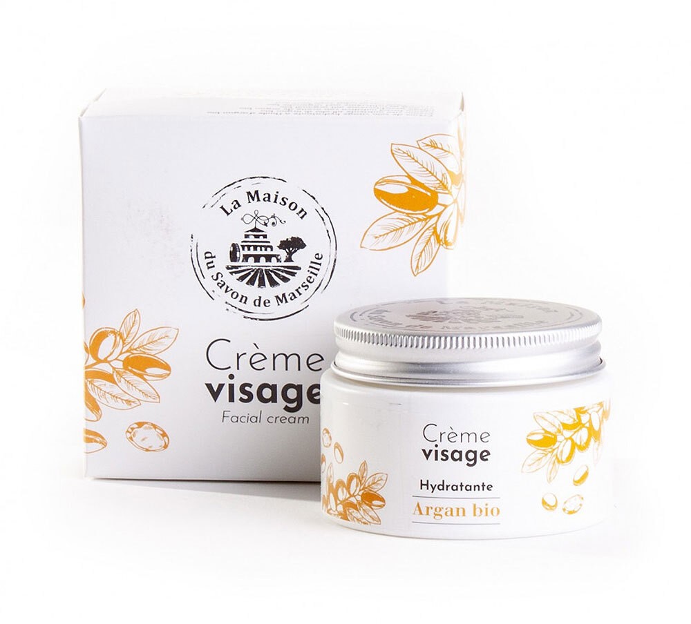 Gesichtscreme mit Bio-Arganöl (Huile d`Argan Bio) Dose 50ml