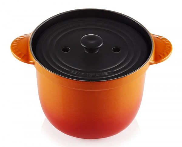 Le Creuset Cocotte Every Gusseisen mit Poteriedeckel Ofenrot 18cm