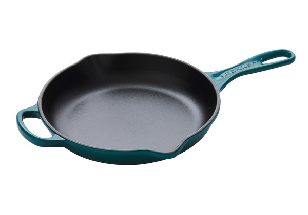 Le Creuset Brat- und Servierpfanne Gusseisen Deep Teal Petrol 23cm