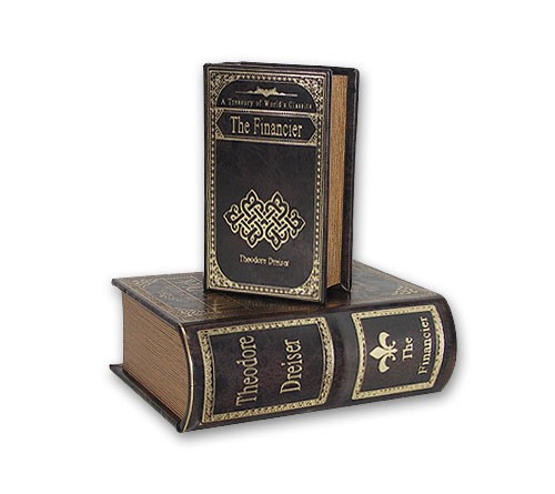 Hohles Buch Geheimfach THE FINANCIER Buchversteck Antik-Stil