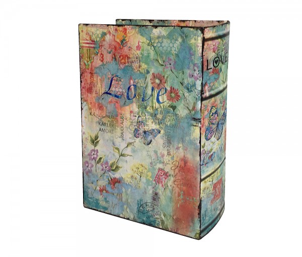 Hohles Buch mit Geheimfach Schmetterling Buchversteck Nostalgie