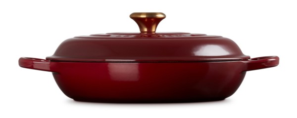 Le Creuset Gourmet-Profitopf Signature Gusseisen Garnet (Rhone) Bordeaux-Rot 30cm