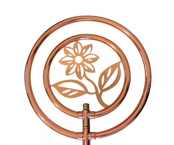 Rasensprenger Blume Rotierend Kupfer mit Erdspieß Kreisregner Wasserspiel