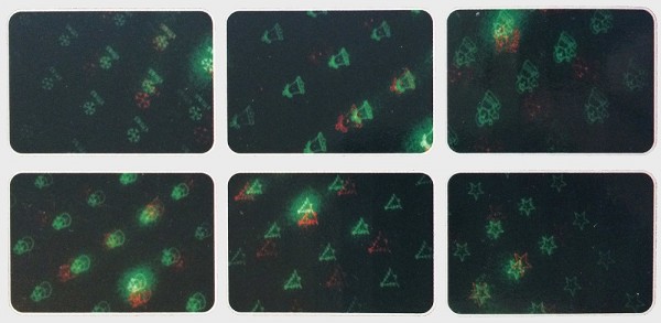Laser Licht Projektor Weihnachten 6 Motive Beleuchtung Bewegung Schallsensor