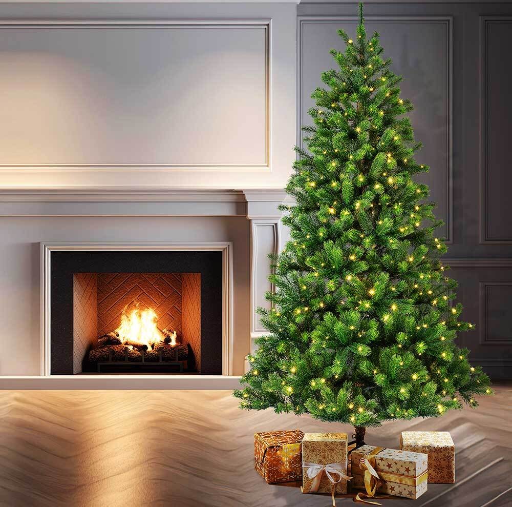 Weihnachtsbaum Künstlich Tanne Premium 240 cm Naturgetreu mit LED Beleuchtung Weihnachtsbaum Künstlich Tanne Premium 240 cm Naturgetreu mit LED Beleuchtung
