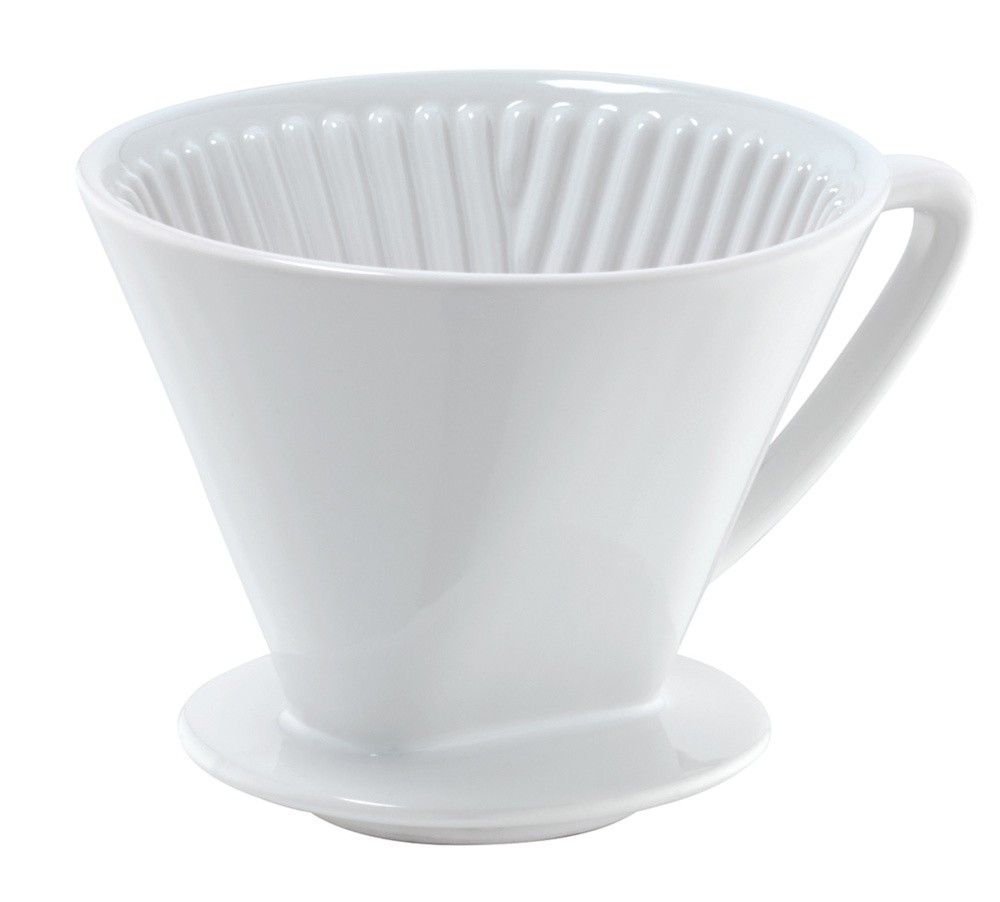 Cilio Kaffeefilter Keramik weiss