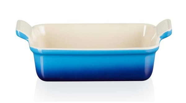 Le Creuset Auflaufform Tradition Steinzeug Azure Blau