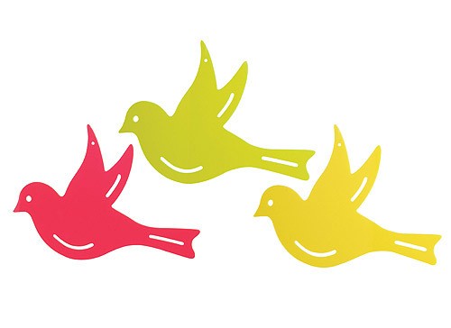 Gartendeko Sonnenfänger Vogel Gartenhänger fluoreszierend 3-teilig Gartendeko Sonnenfänger Vogel Gartenhänger fluoreszierend 3-teilig