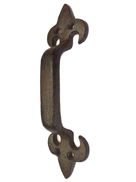 Rustikaler Griff Lilie Gusseisen für Tür Schrank Schublade Antik-Braun 18cm