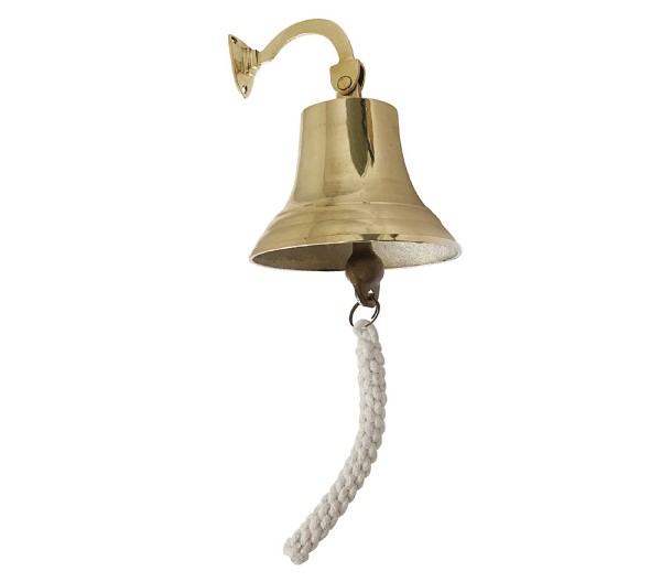 Schiffsglocke Nostalgie Glocke Messing Maritim Türglocke 14cm